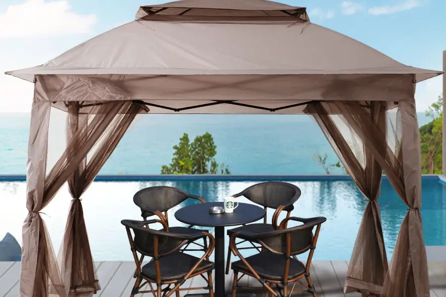 screened in pop up gazebo